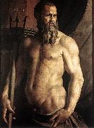 BRONZINO, Agnolo Portrait of Andrea Doria as Neptune df France oil painting reproduction